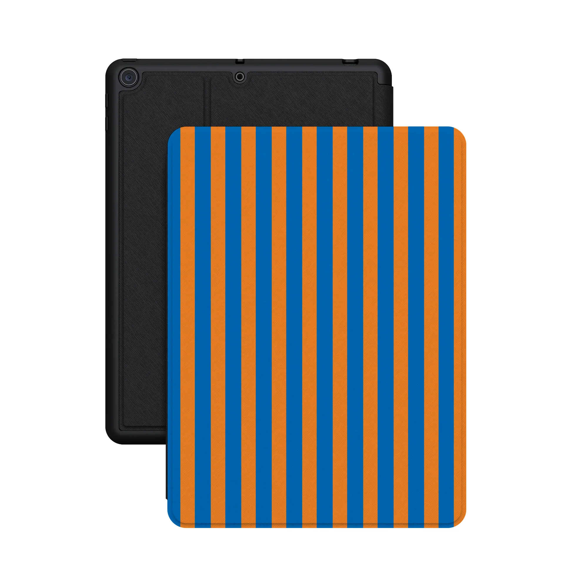 Go New York | Blue & Orange Stripes iPad Case - Image 33