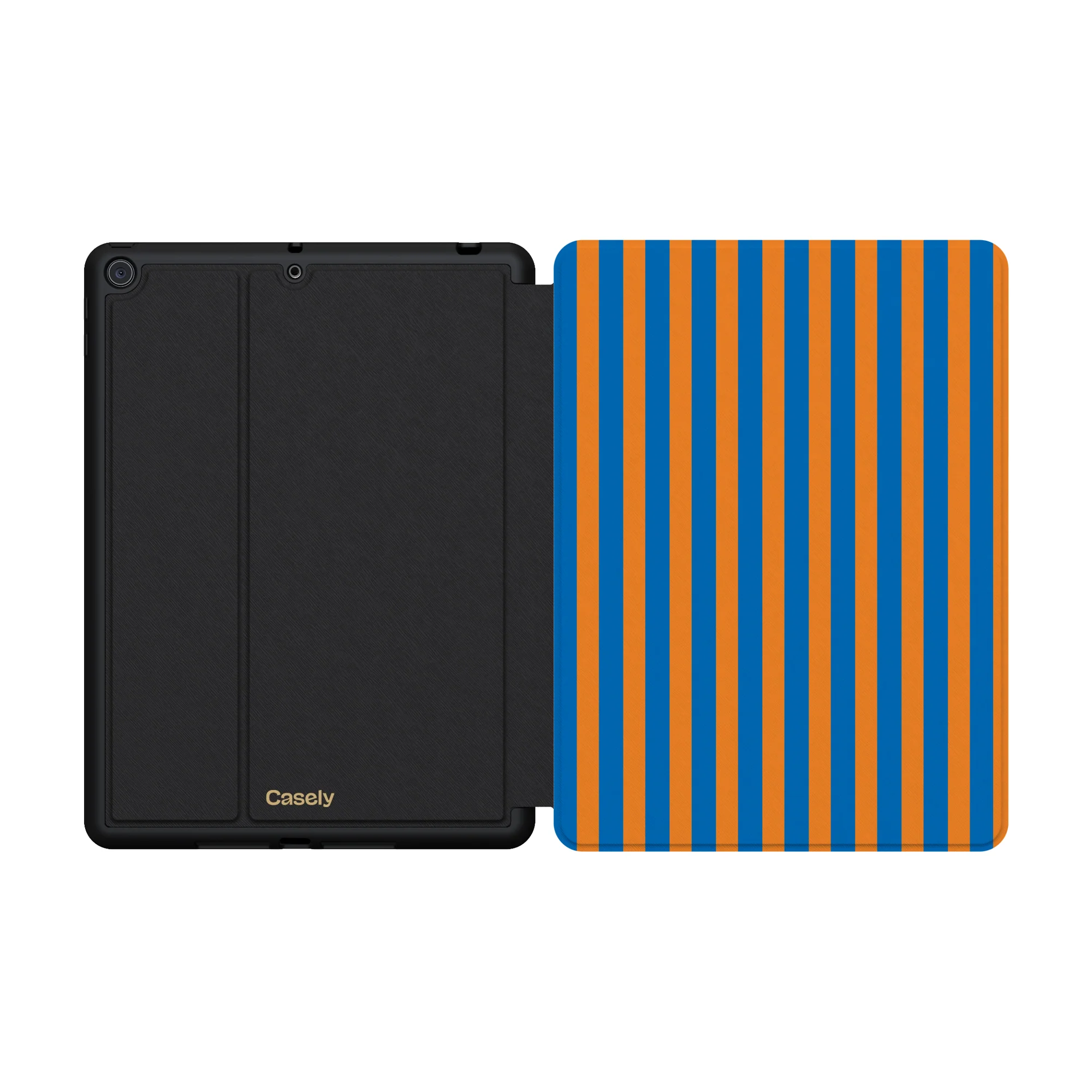 Go New York | Blue & Orange Stripes iPad Case - Image 39