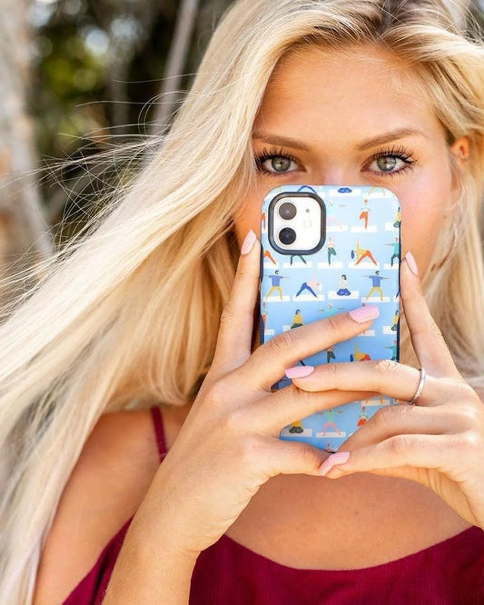Go with the Flow | Light Blue Yoga Case - Image 48