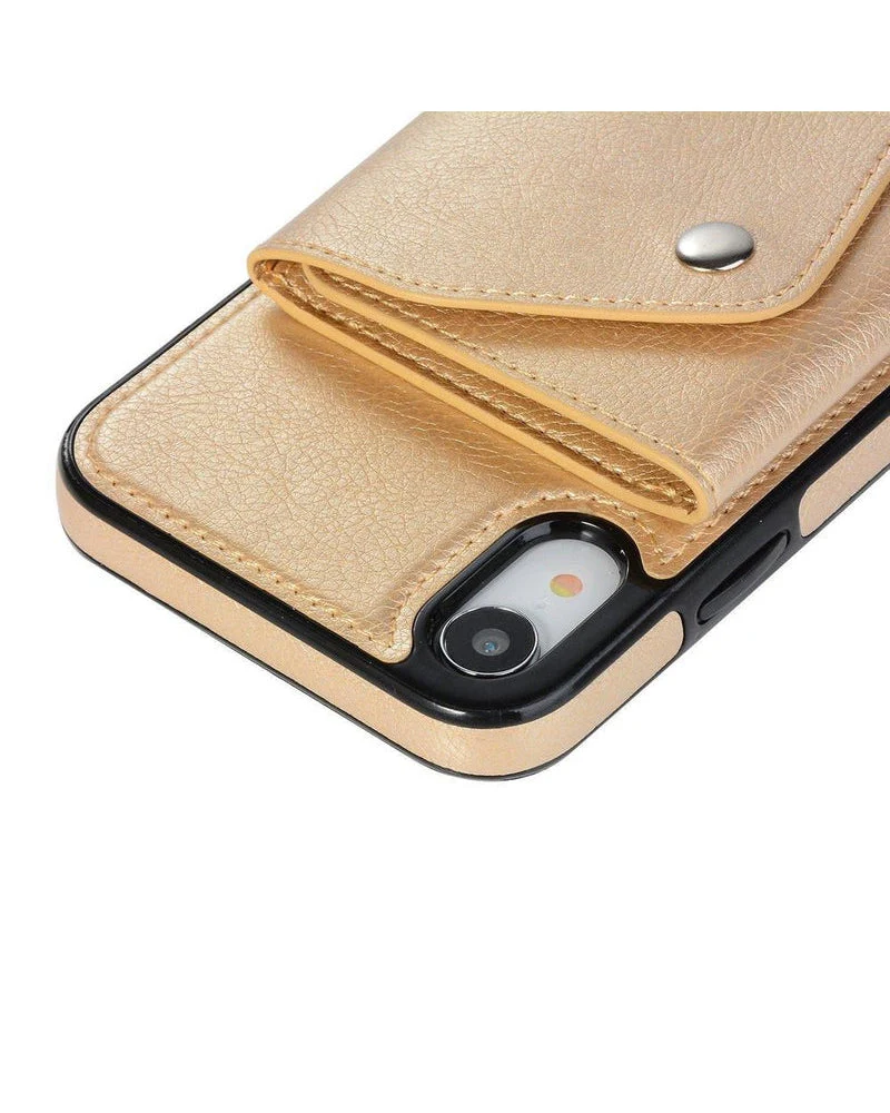 Gold Vegan Leather | Wallet Case - Image 12