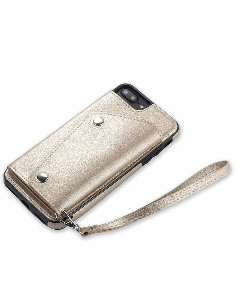 Gold Vegan Leather | Wallet Case - Image 14