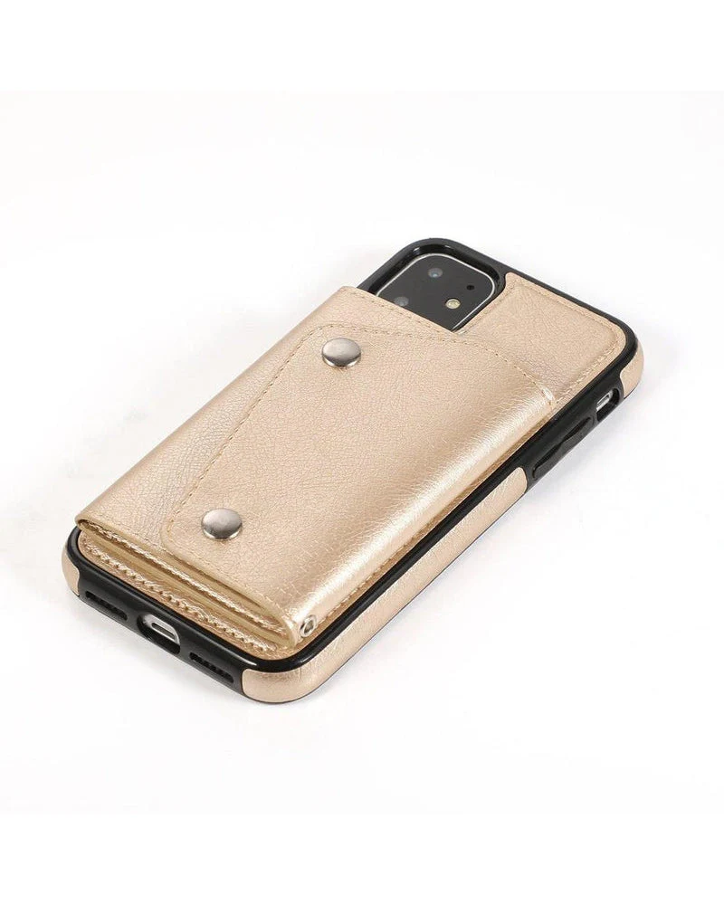 Gold Vegan Leather | Wallet Case - Image 22