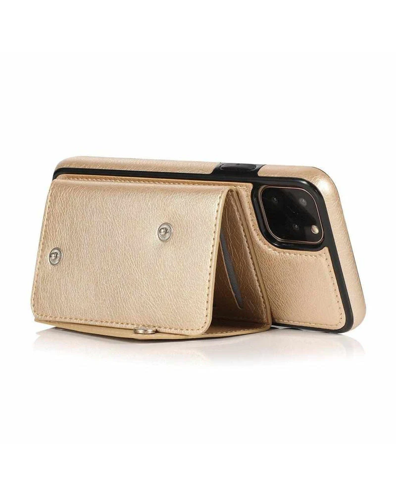 Gold Vegan Leather | Wallet Case - Image 6