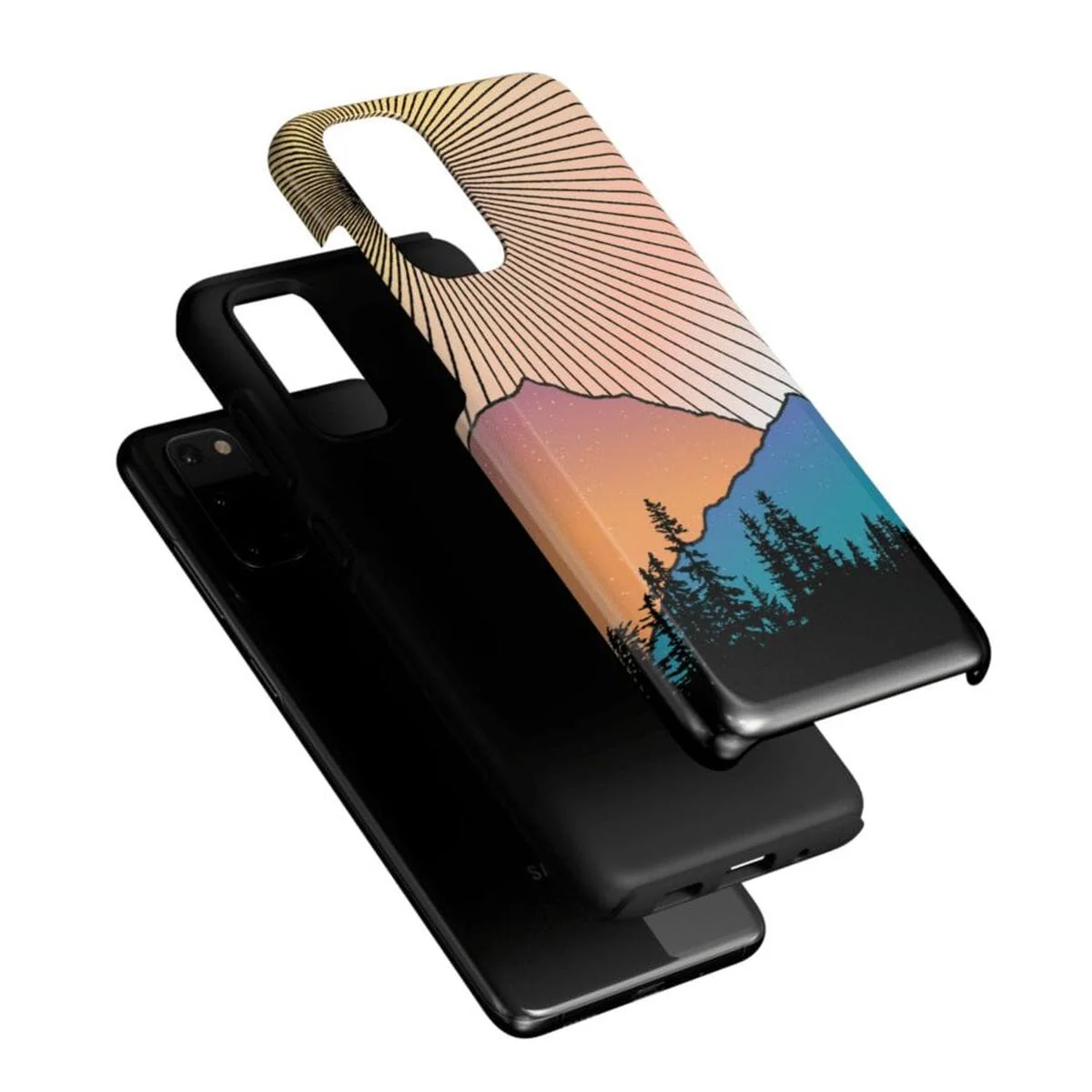 Golden Hour | Mountain Sunset Samsung Case - Image 45