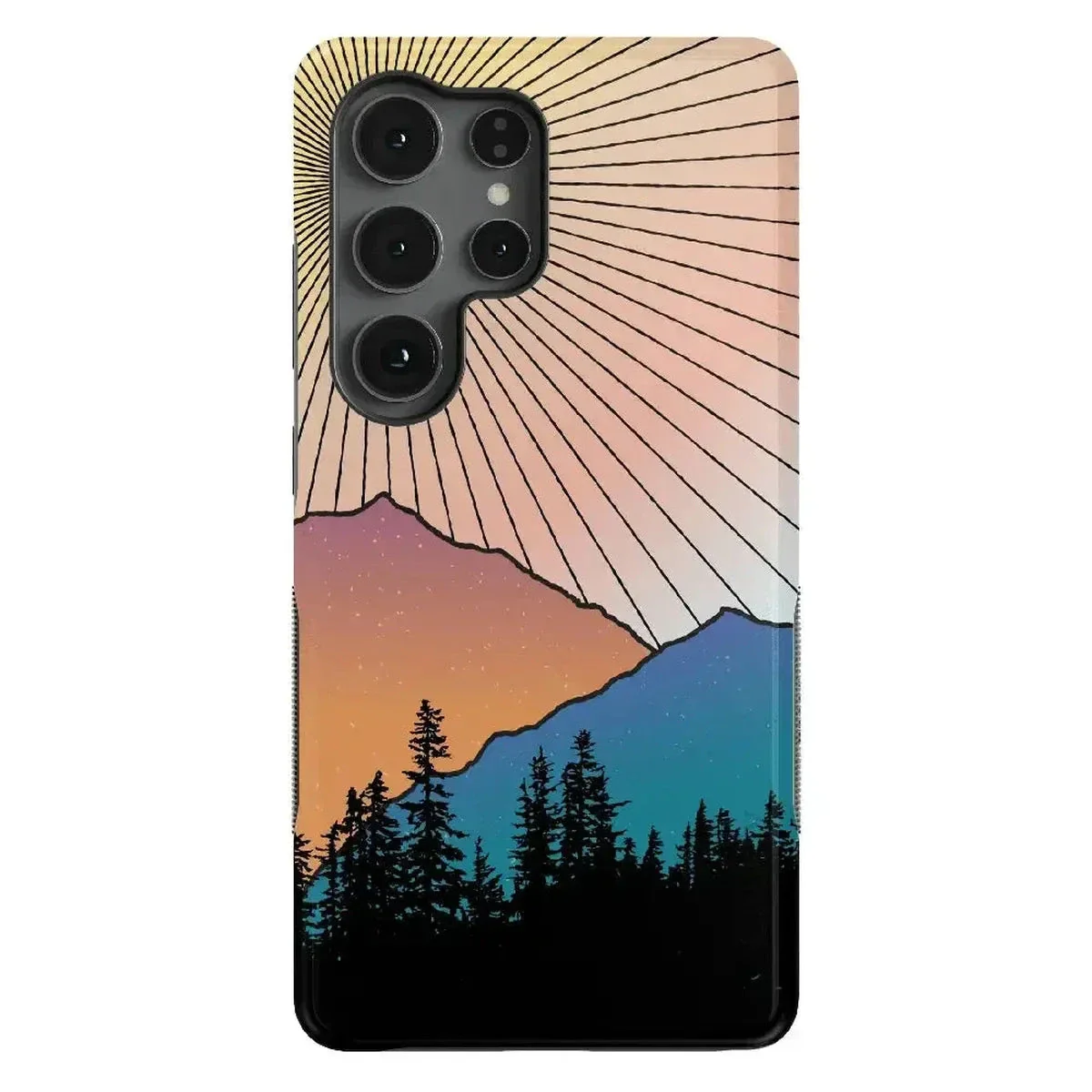 Golden Hour | Mountain Sunset Samsung Case - Image 46