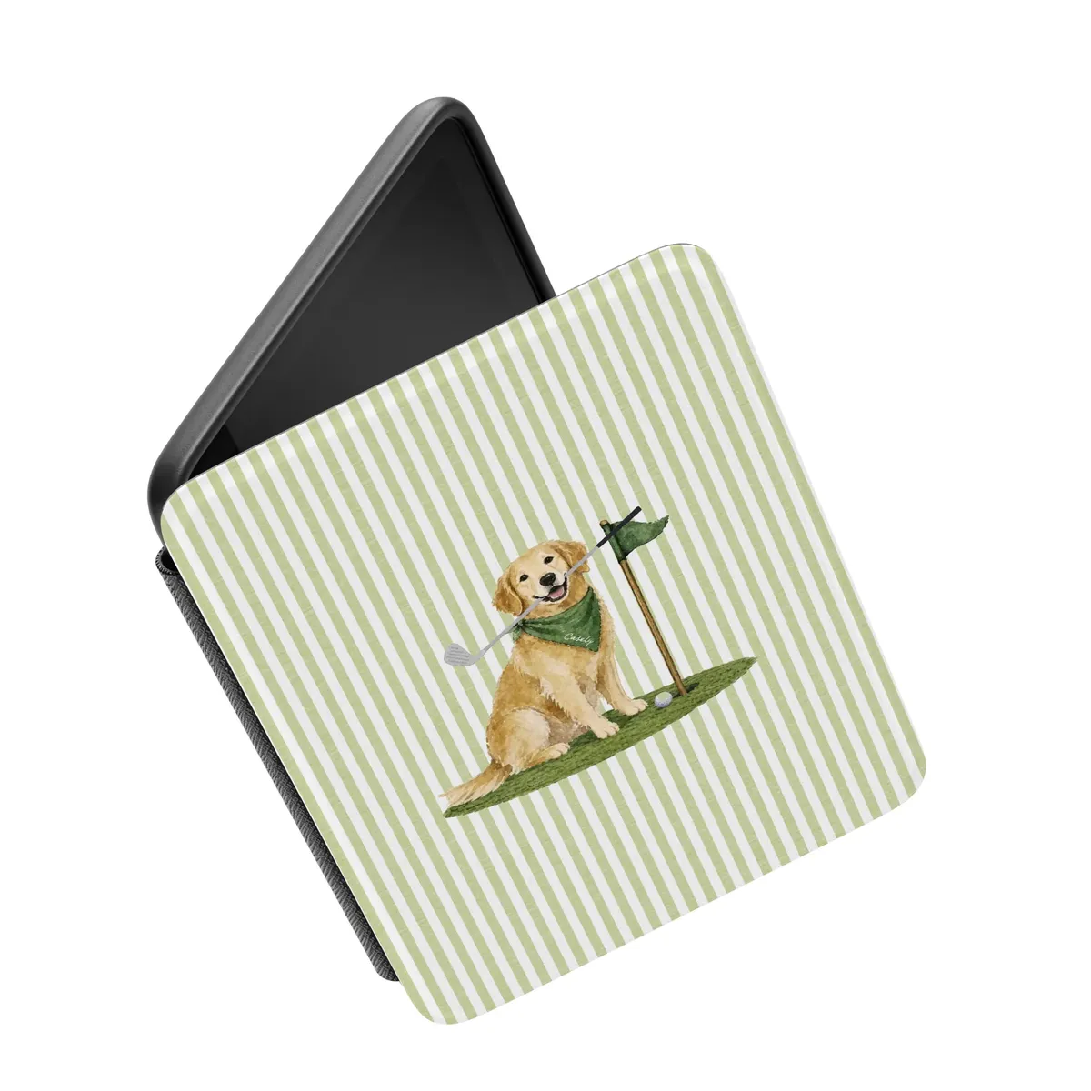 Golden on the Green | Clubhouse Kindle Case - Image 4
