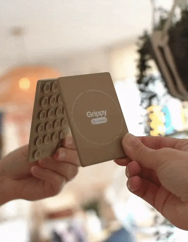 Grippy | Black Silicone Suction Phone Mount with MagSafe - Image 4