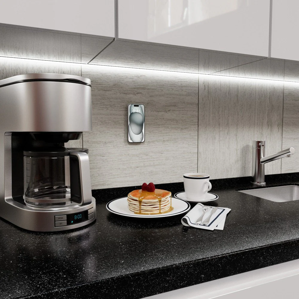 Grippy | Taupe Silicone Suction Phone Mount with MagSafe - Image 8