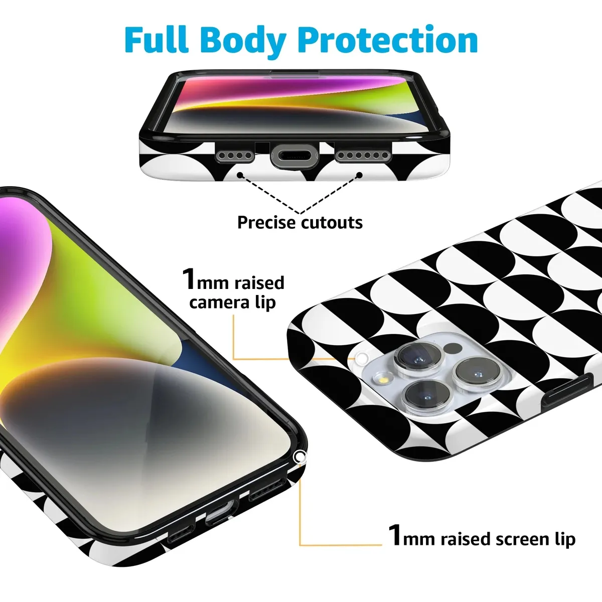 Half Moon | High Contrast Design Case - Image 151