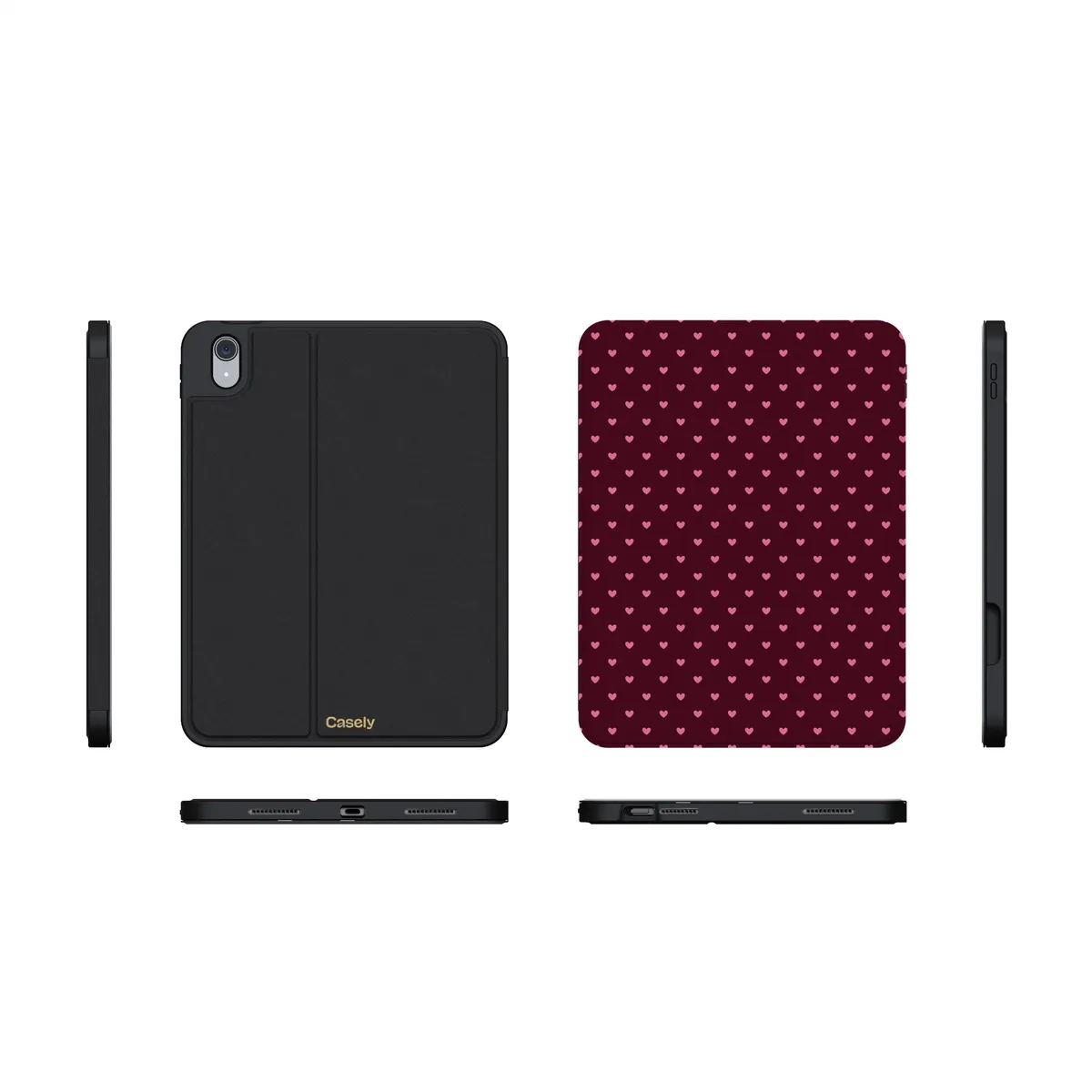 Heart Noir | Tiny Hearts iPad Case - Image 13