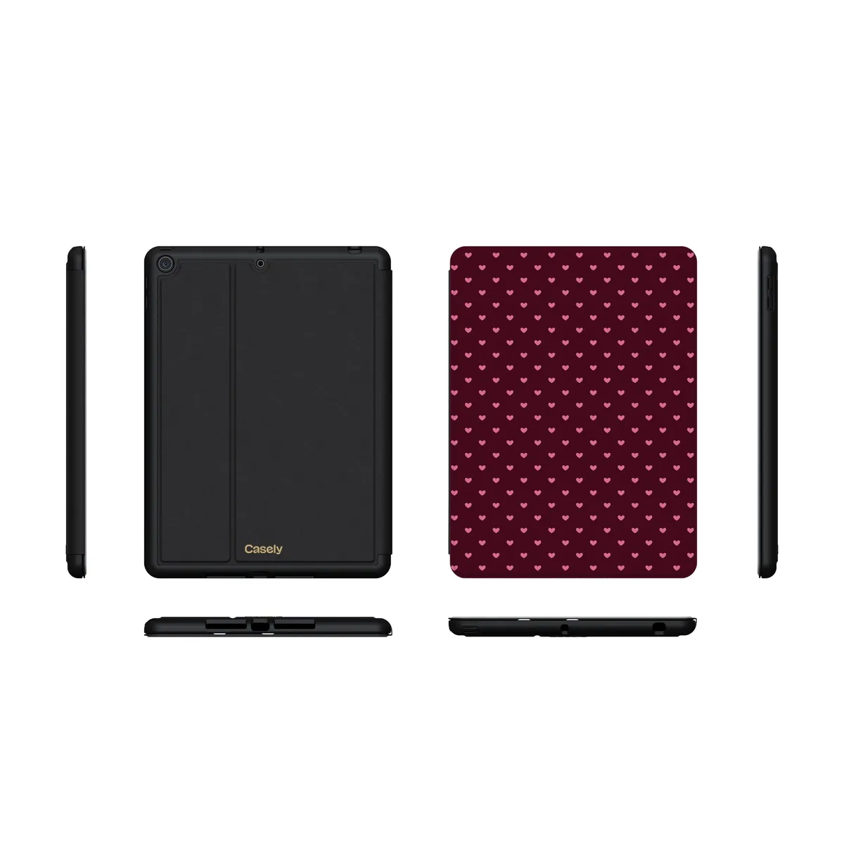 Heart Noir | Tiny Hearts iPad Case - Image 29