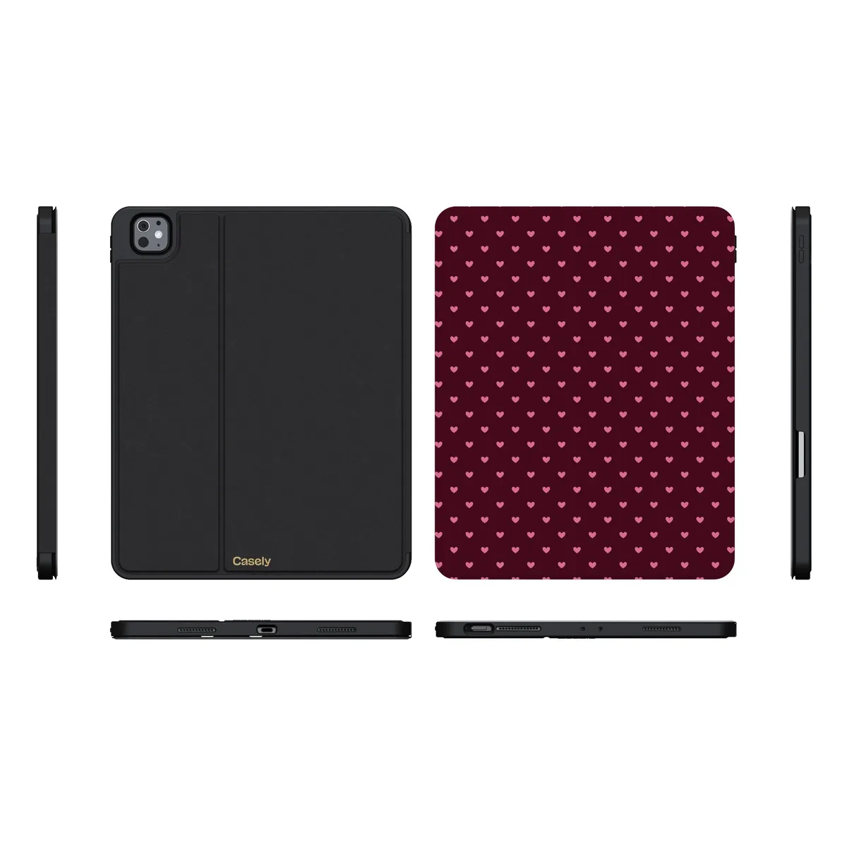 Heart Noir | Tiny Hearts iPad Case - Image 37