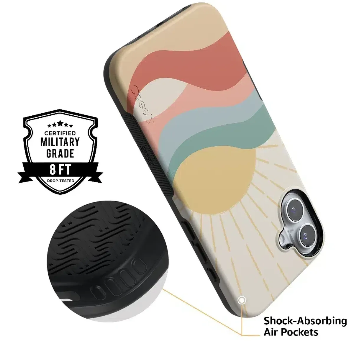 Here Comes the Sun | Colorblock Sunset Case - Image 130