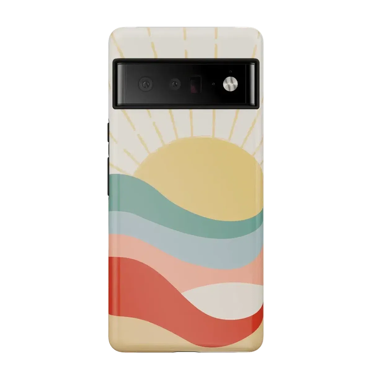 Here Comes the Sun | Colorblock Sunset Google Pixel Case - Image 4