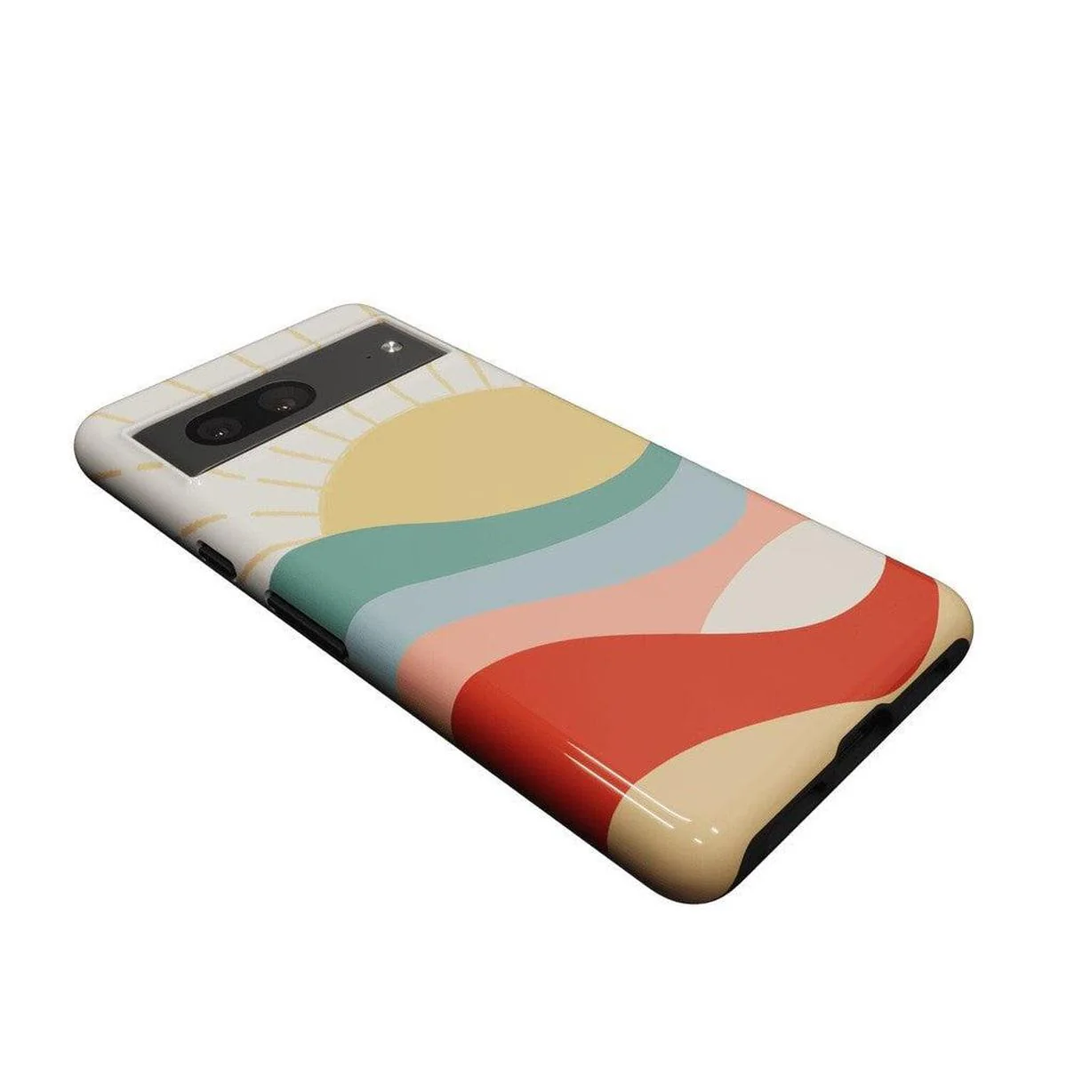 Here Comes the Sun | Colorblock Sunset Google Pixel Case - Image 8