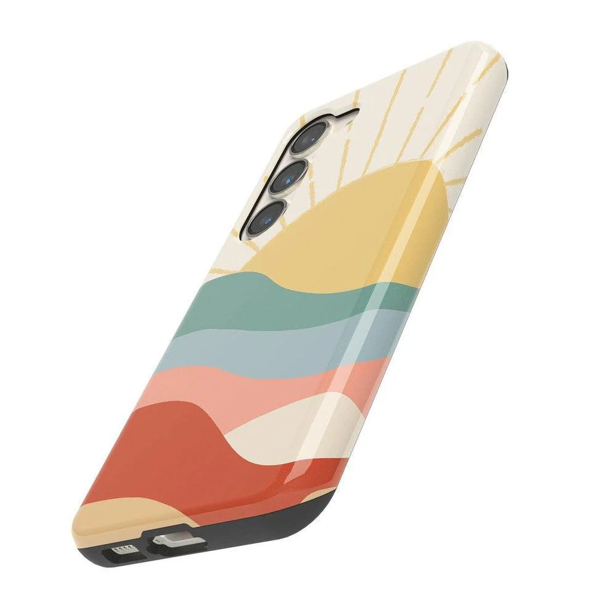 Here Comes the Sun | Colorblock Sunset Samsung Case - Image 10