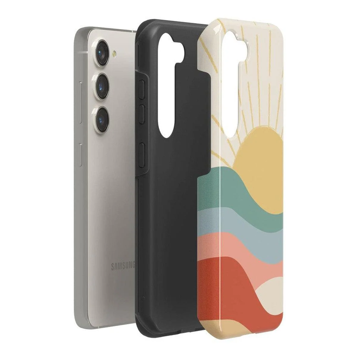 Here Comes the Sun | Colorblock Sunset Samsung Case - Image 18