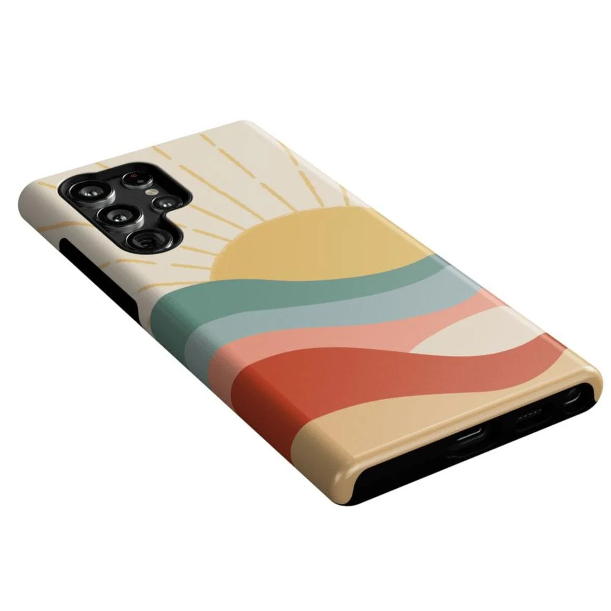 Here Comes the Sun | Colorblock Sunset Samsung Case - Image 20