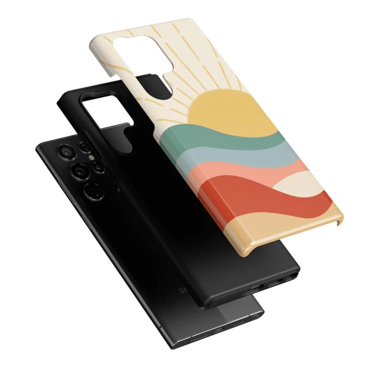 Here Comes the Sun | Colorblock Sunset Samsung Case - Image 21