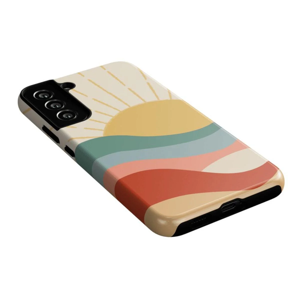 Here Comes the Sun | Colorblock Sunset Samsung Case - Image 23