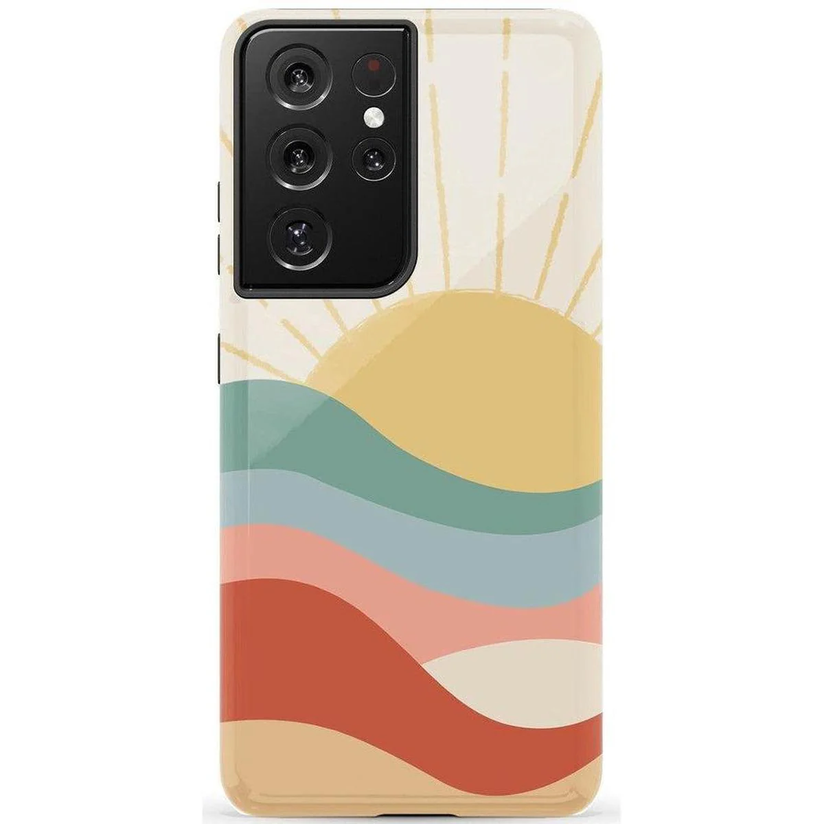 Here Comes the Sun | Colorblock Sunset Samsung Case - Image 28