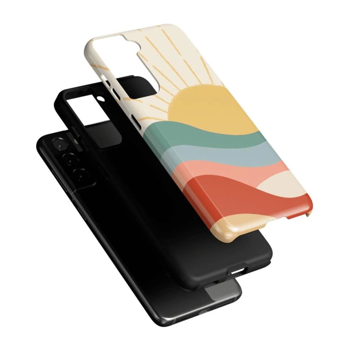 Here Comes the Sun | Colorblock Sunset Samsung Case - Image 36