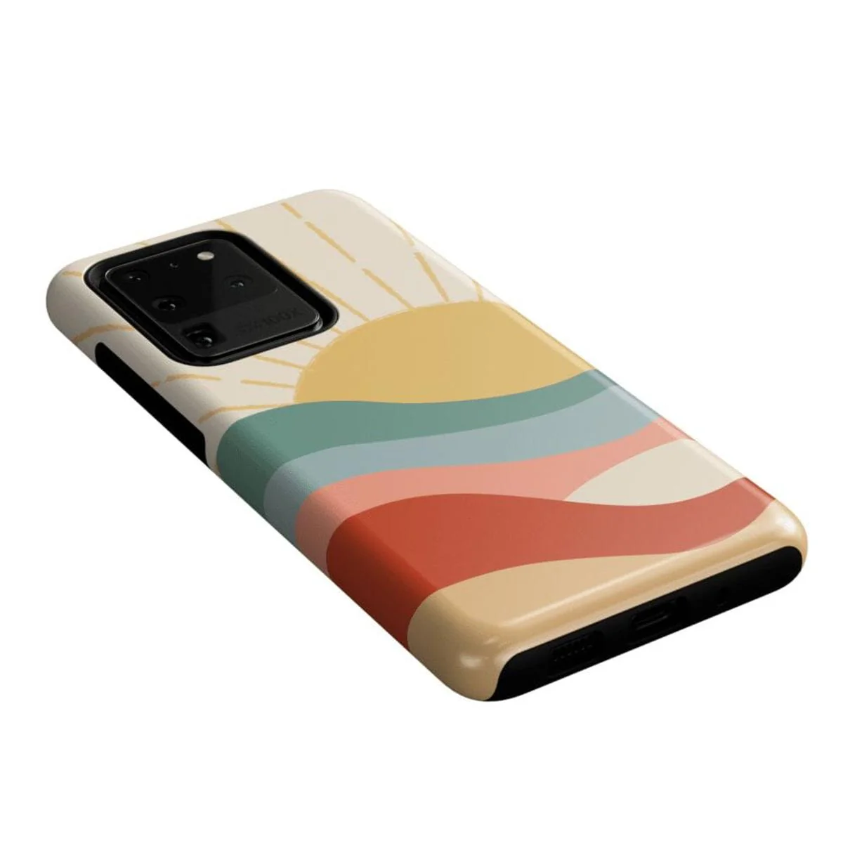 Here Comes the Sun | Colorblock Sunset Samsung Case - Image 38