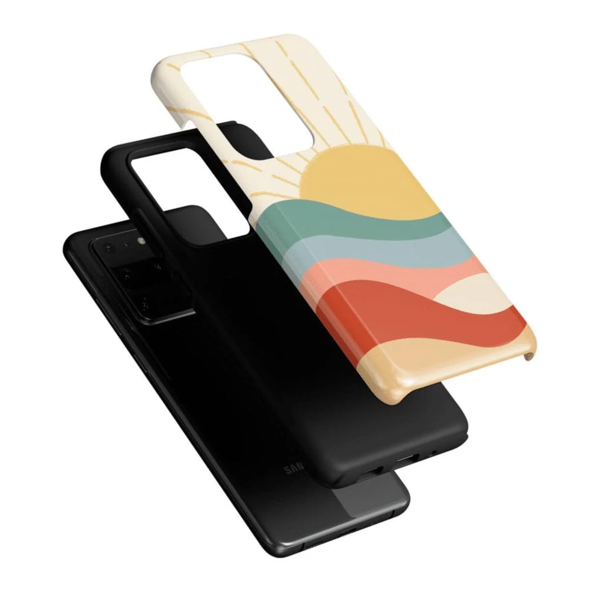 Here Comes the Sun | Colorblock Sunset Samsung Case - Image 39