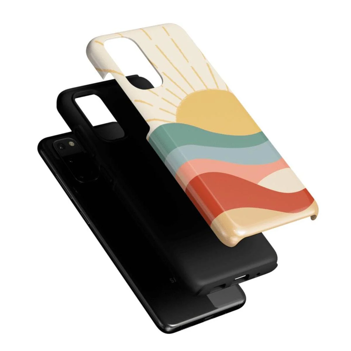 Here Comes the Sun | Colorblock Sunset Samsung Case - Image 45