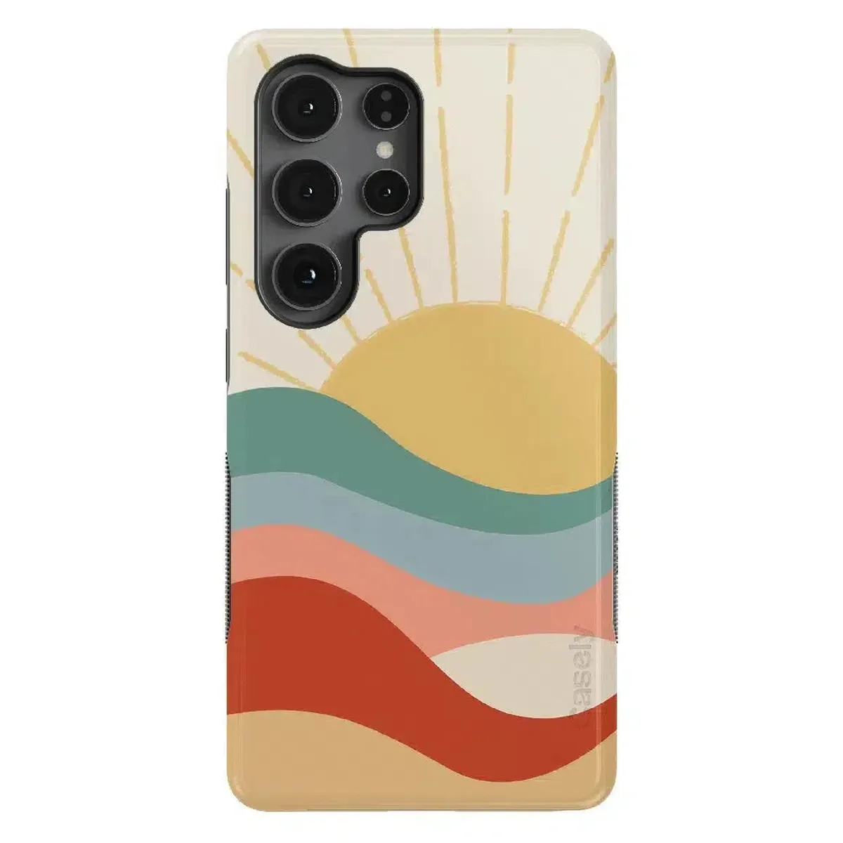 Here Comes the Sun | Colorblock Sunset Samsung Case - Image 46