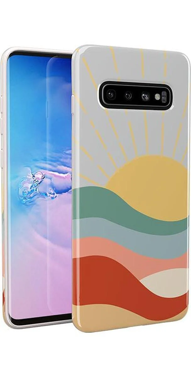 Here Comes the Sun | Colorblock Sunset Samsung Case - Image 14