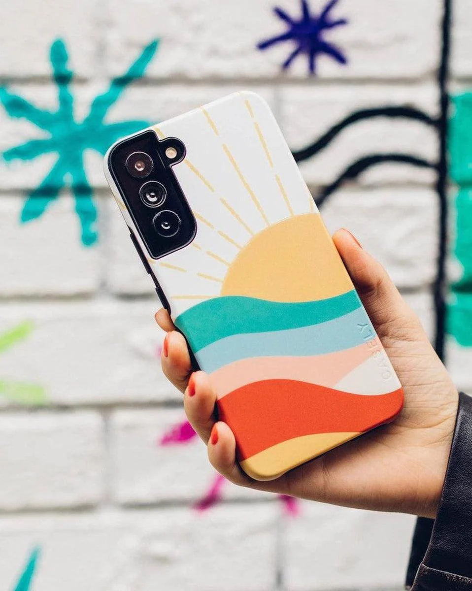 Here Comes the Sun | Colorblock Sunset Samsung Case - Image 16