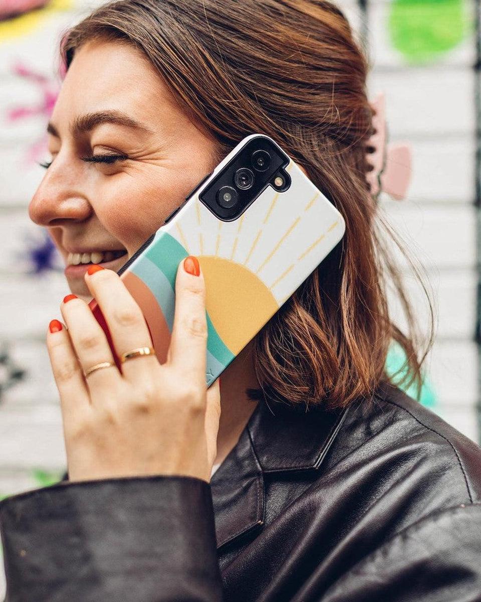 Here Comes the Sun | Colorblock Sunset Samsung Case - Image 18