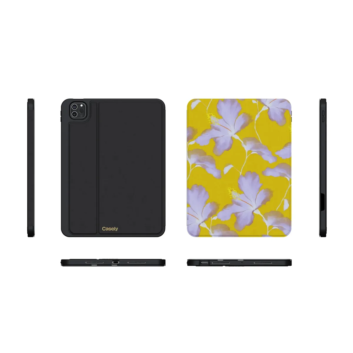 Hibiscus Haze | Painted Floral iPad Case - Image 13