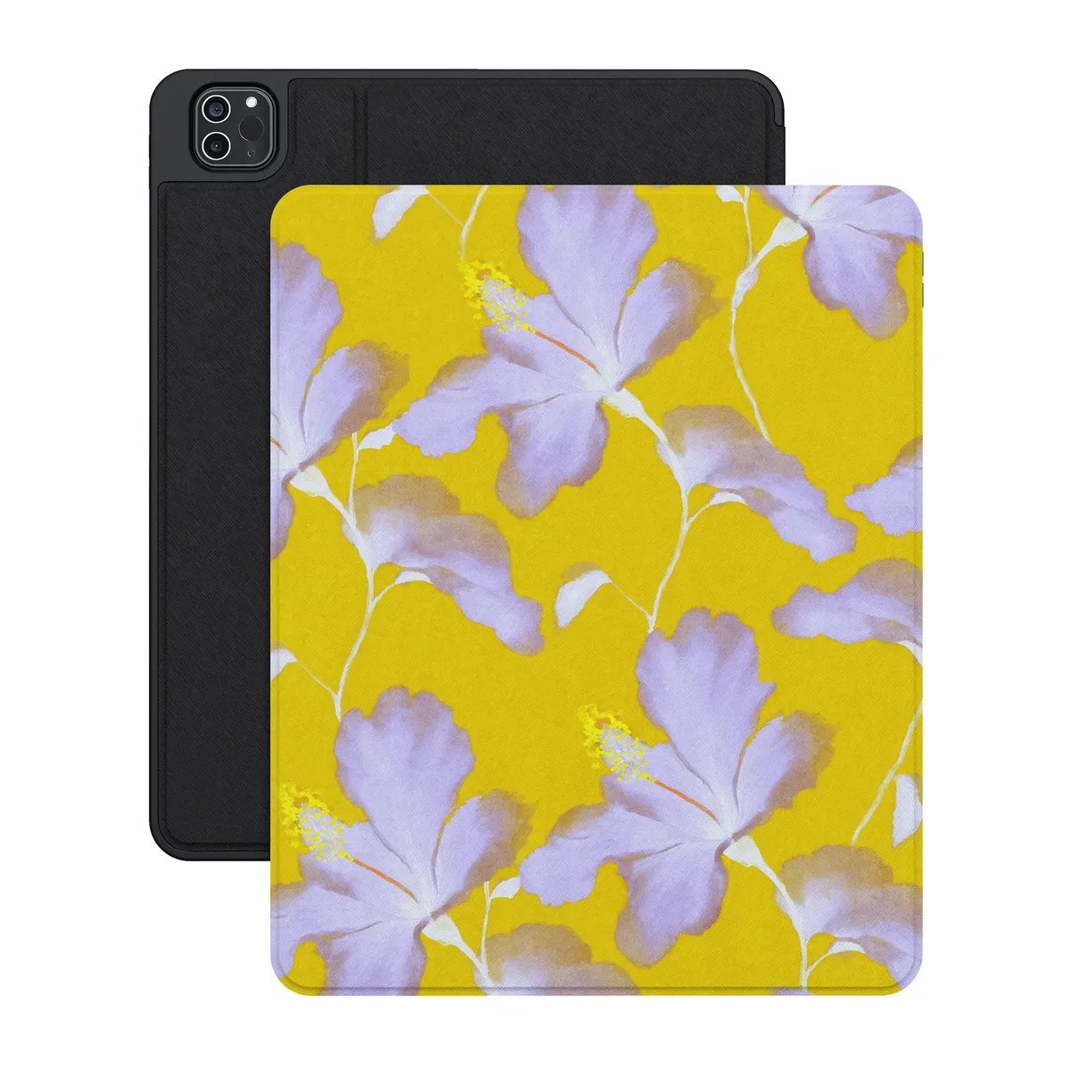 Hibiscus Haze | Painted Floral iPad Case - Image 17