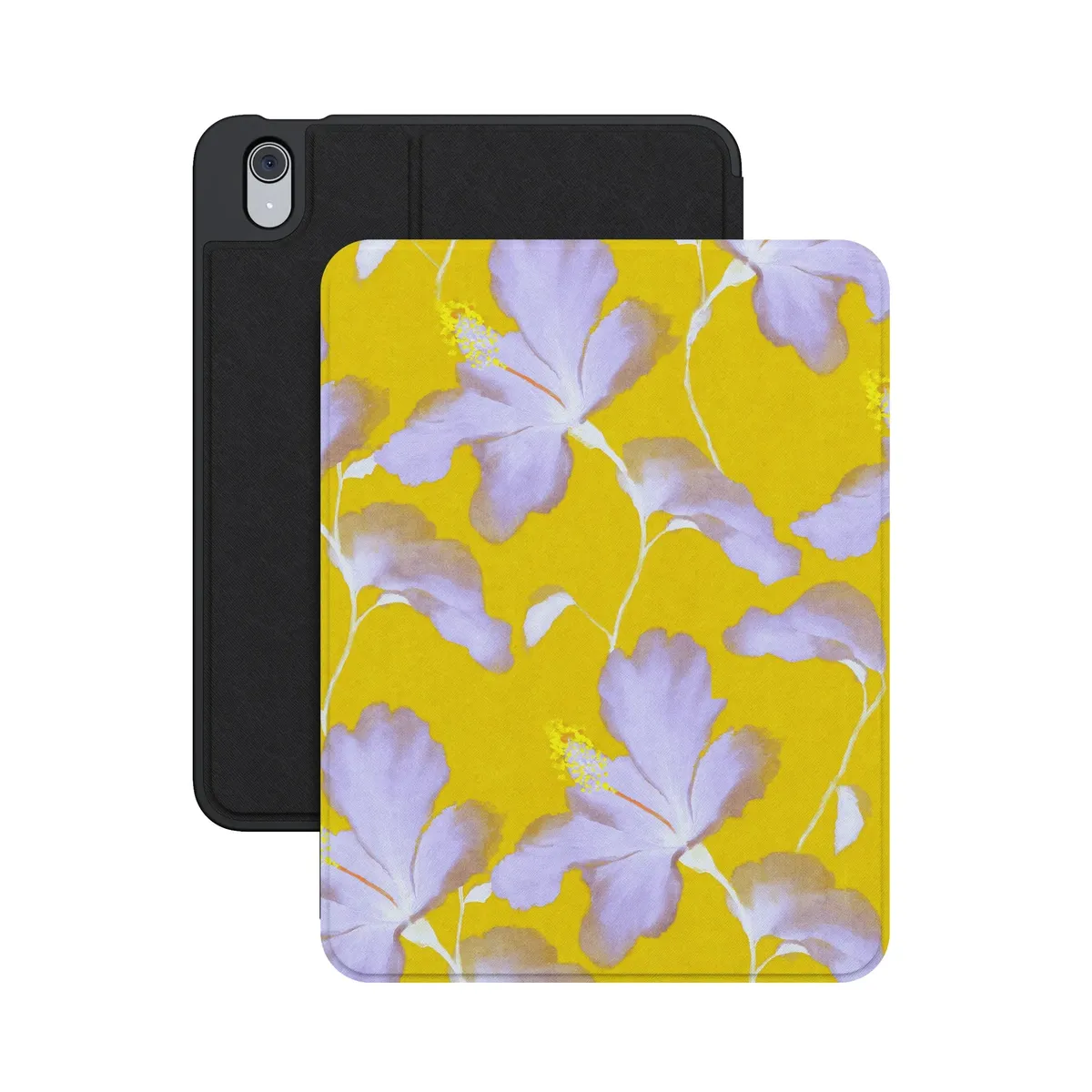 Hibiscus Haze | Painted Floral iPad Case - Image 25