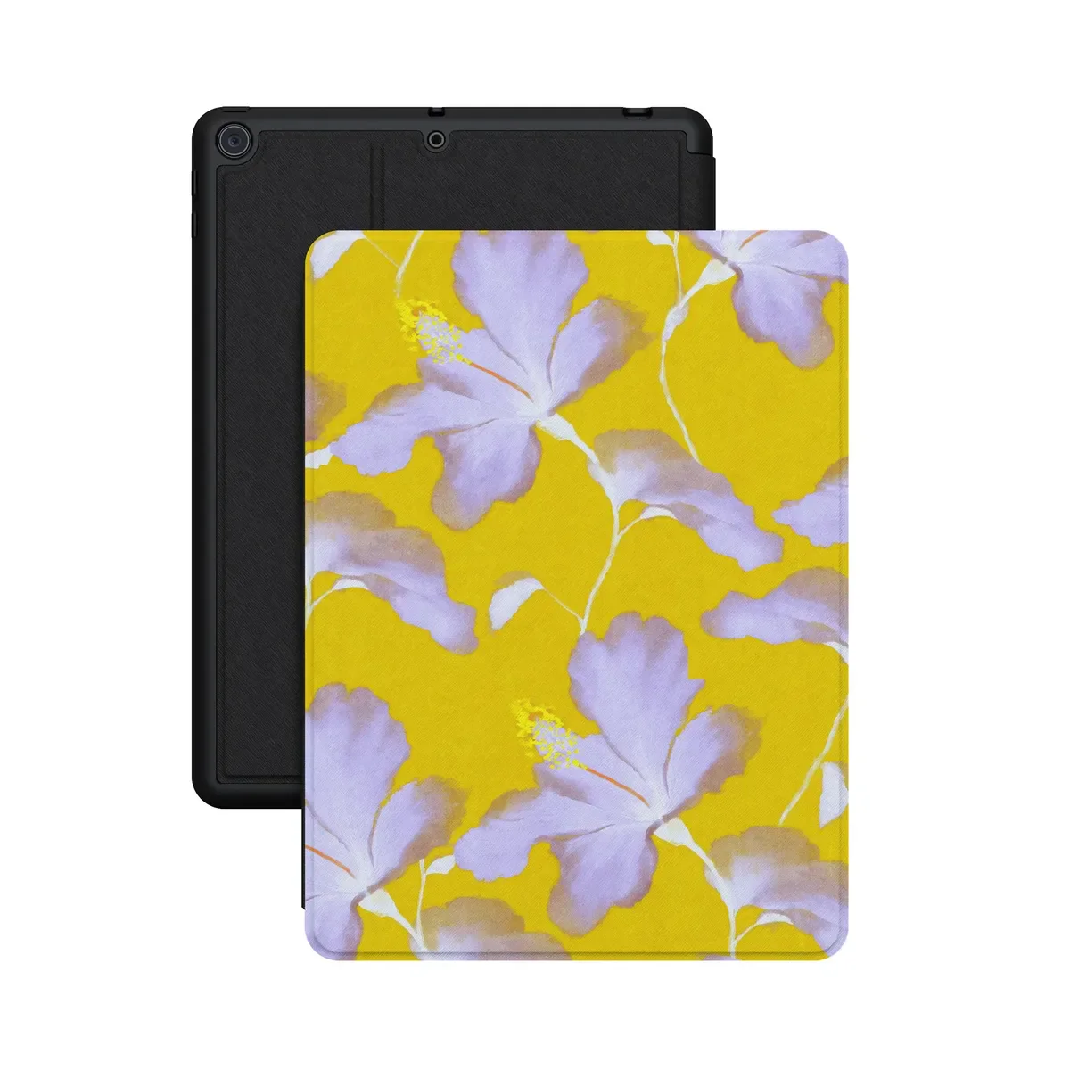Hibiscus Haze | Painted Floral iPad Case - Image 33