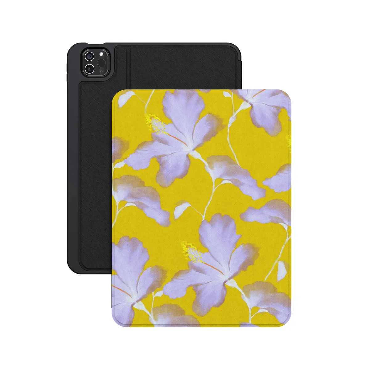 Hibiscus Haze | Painted Floral iPad Case - Image 9