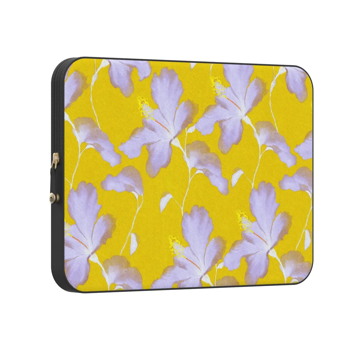 Hibiscus Haze | Painted Floral Laptop Case - Image 11