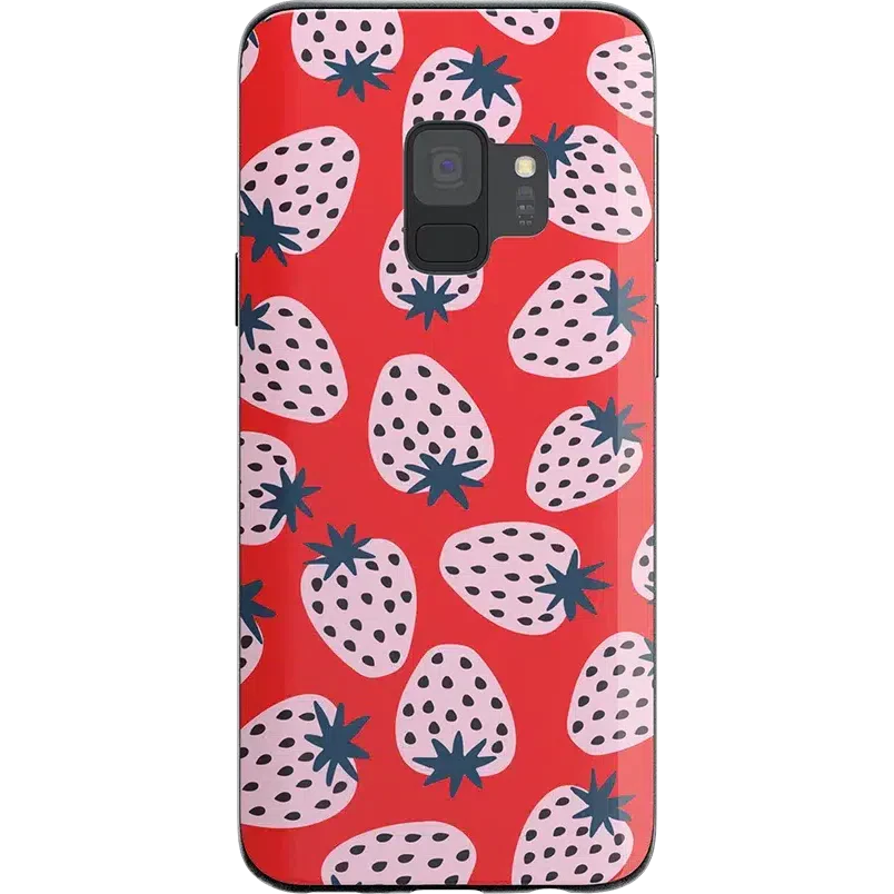 I'd Pick You | Red Strawberry Samsung Case - Image 4