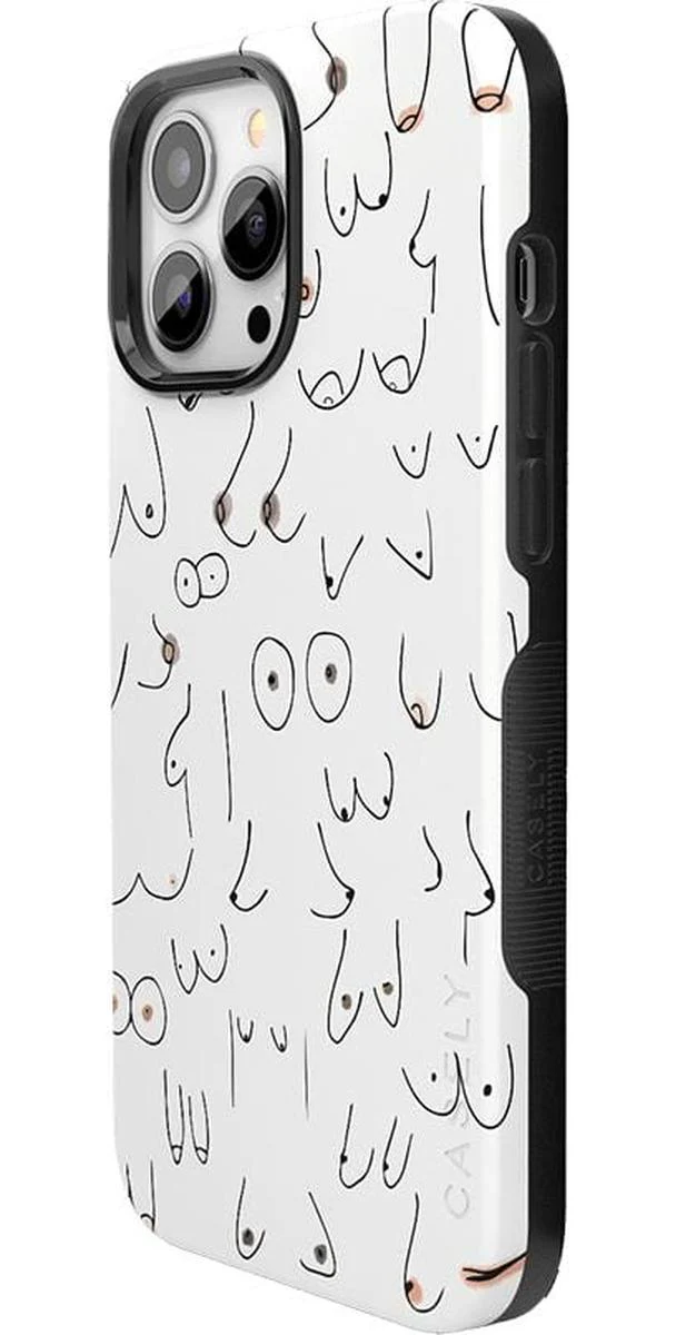 I'm With Her | Black & White Boobs Case - Image 108