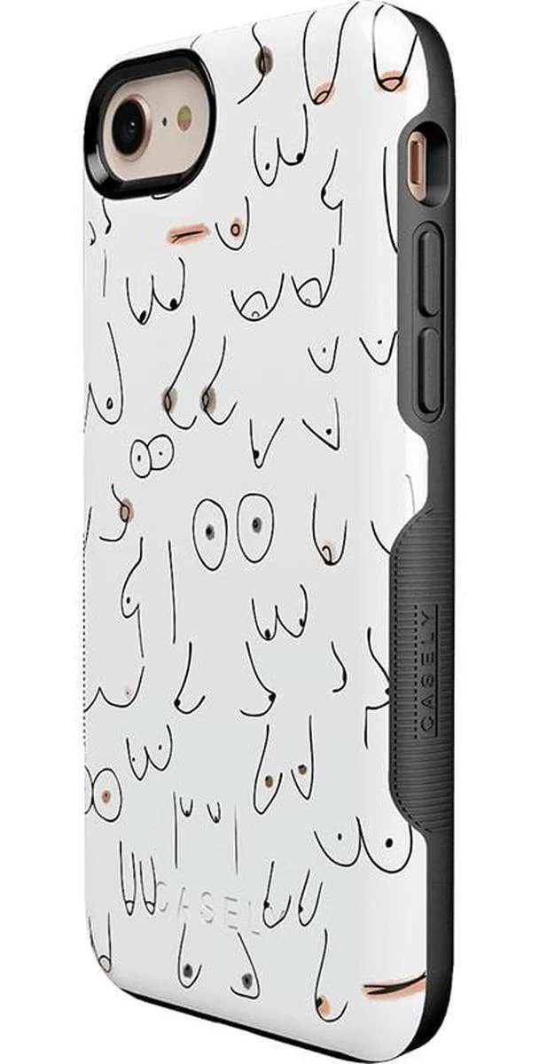 I'm With Her | Black & White Boobs Case - Image 111