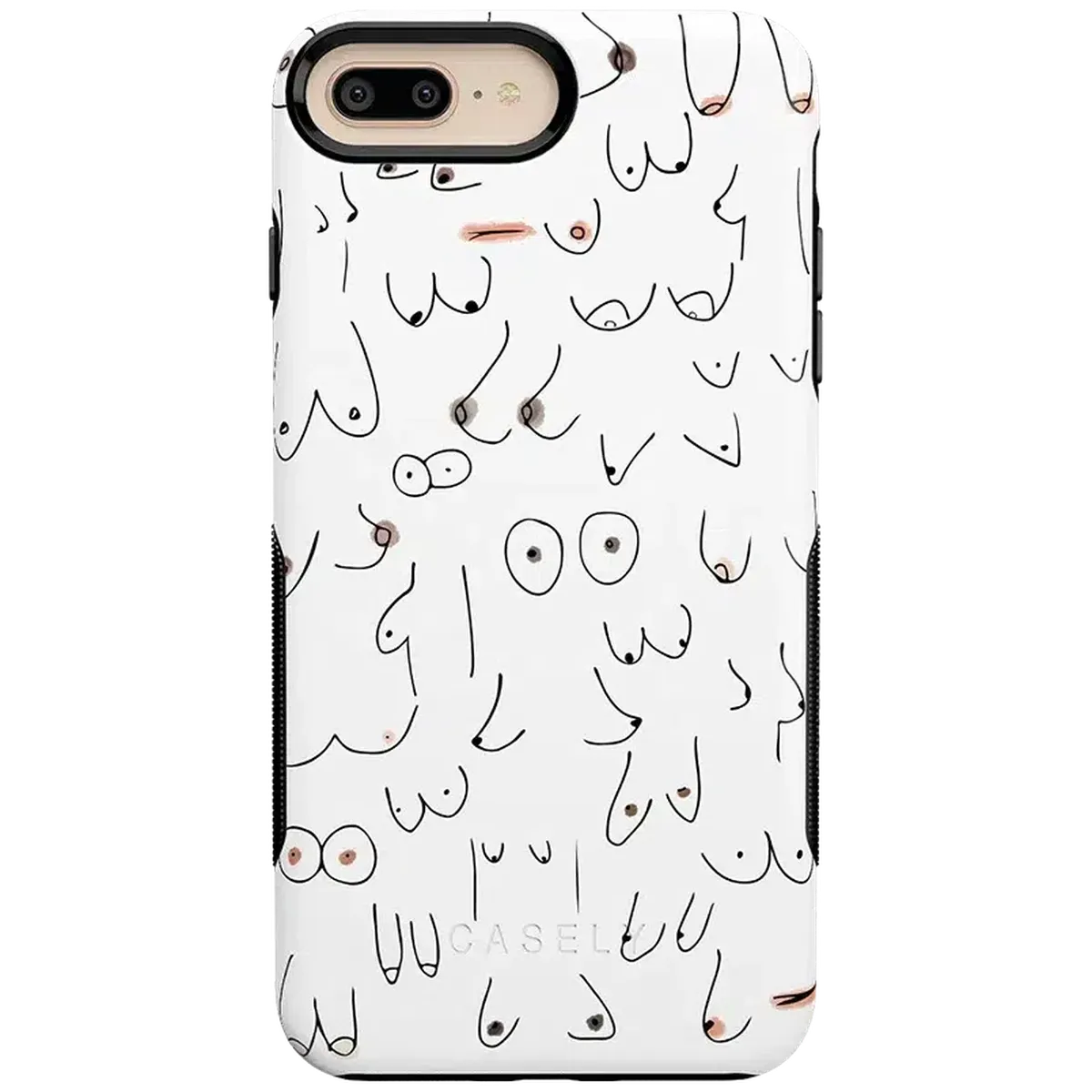 I'm With Her | Black & White Boobs Case - Image 113