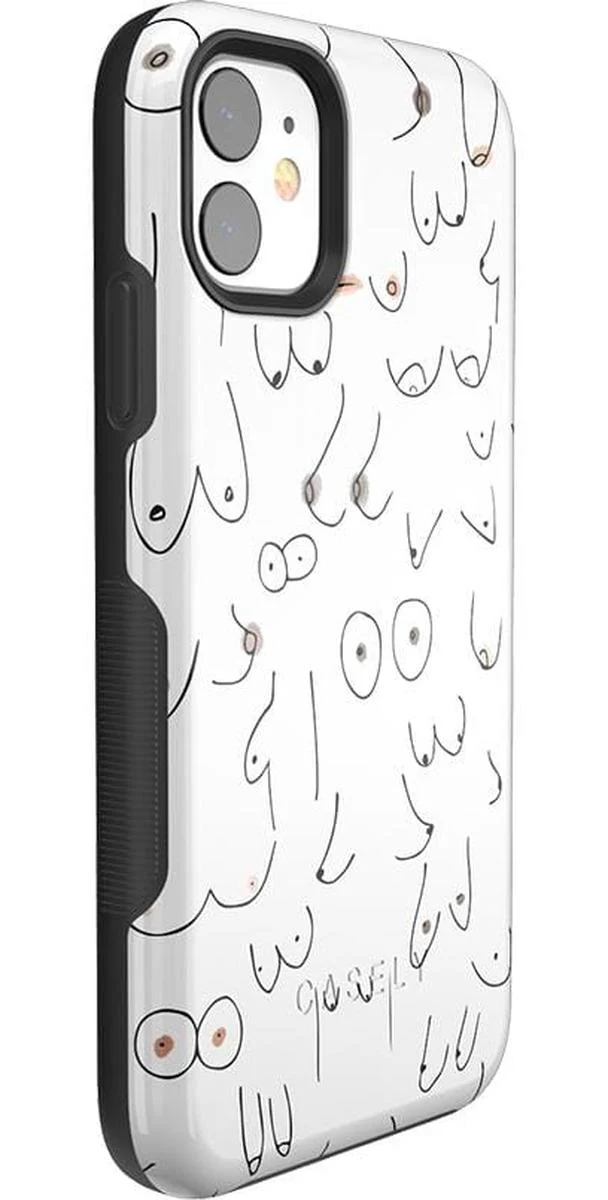 I'm With Her | Black & White Boobs Case - Image 123