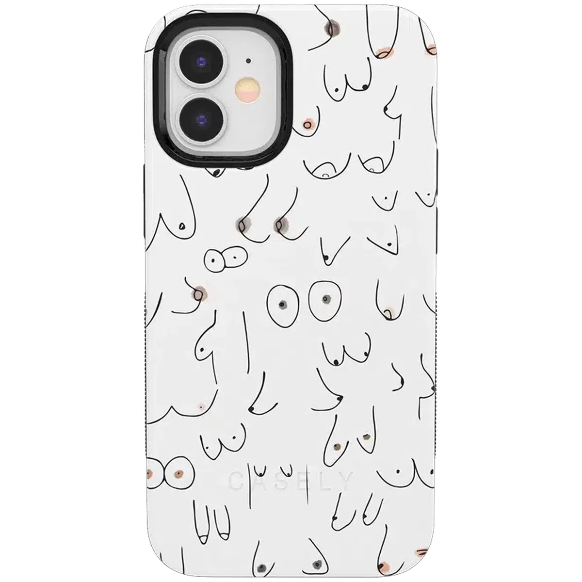 I'm With Her | Black & White Boobs Case - Image 125