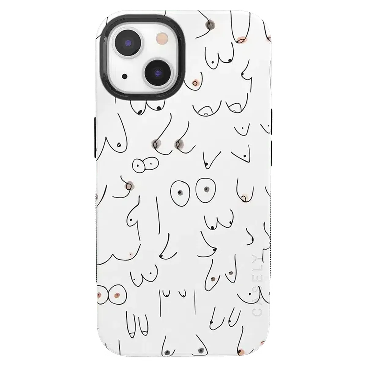 I'm With Her | Black & White Boobs Case - Image 131