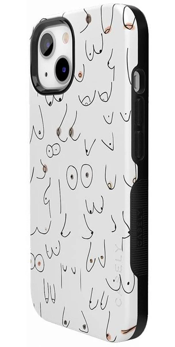 I'm With Her | Black & White Boobs Case - Image 132