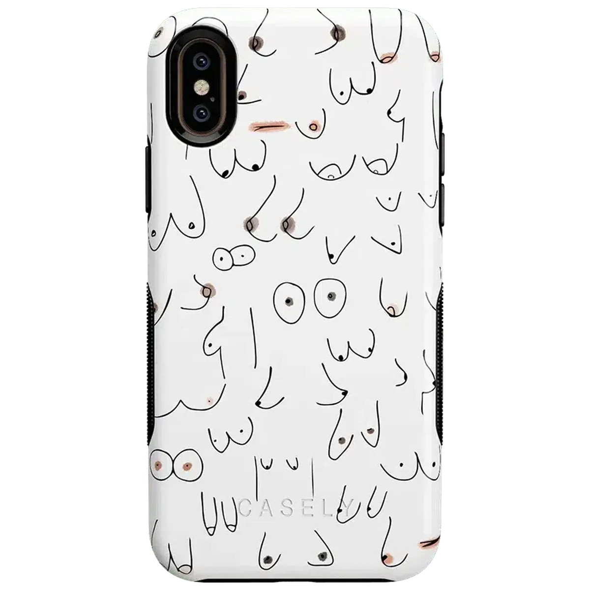 I'm With Her | Black & White Boobs Case - Image 134