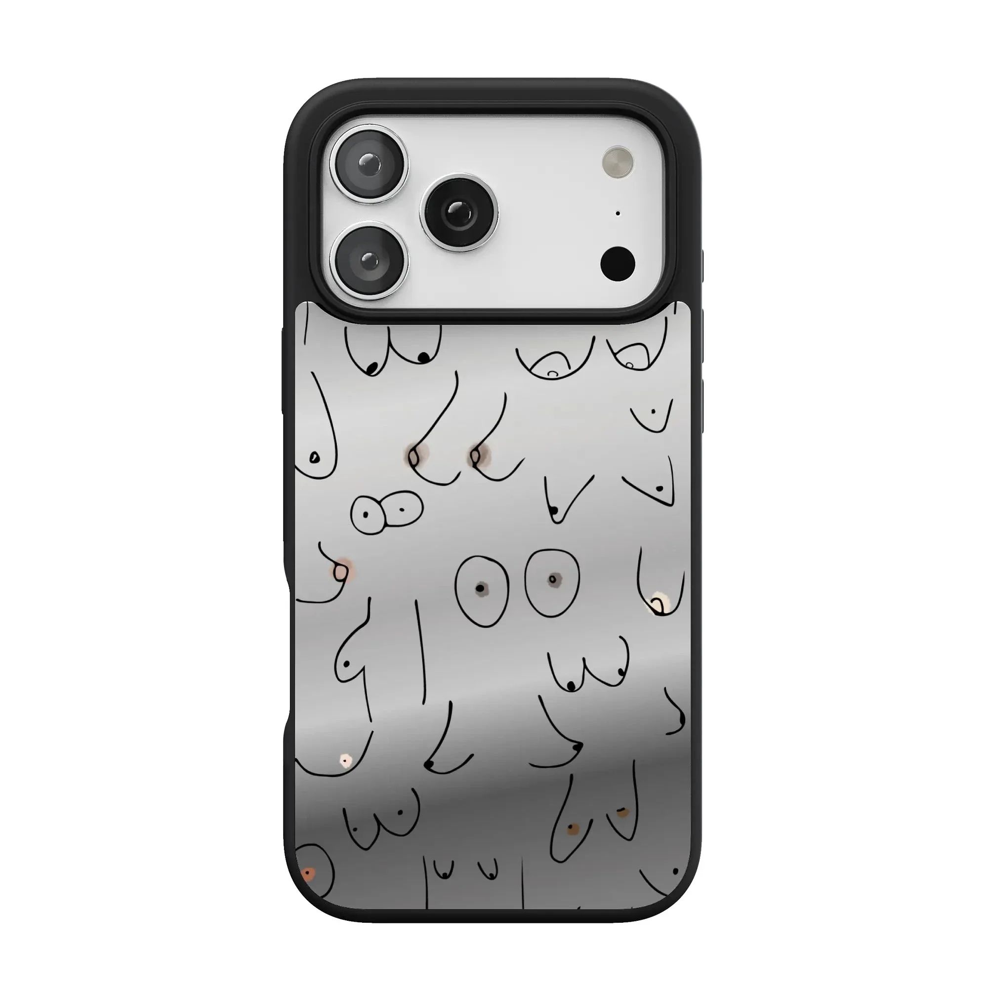 I'm With Her | Black & White Boobs Case - Image 142