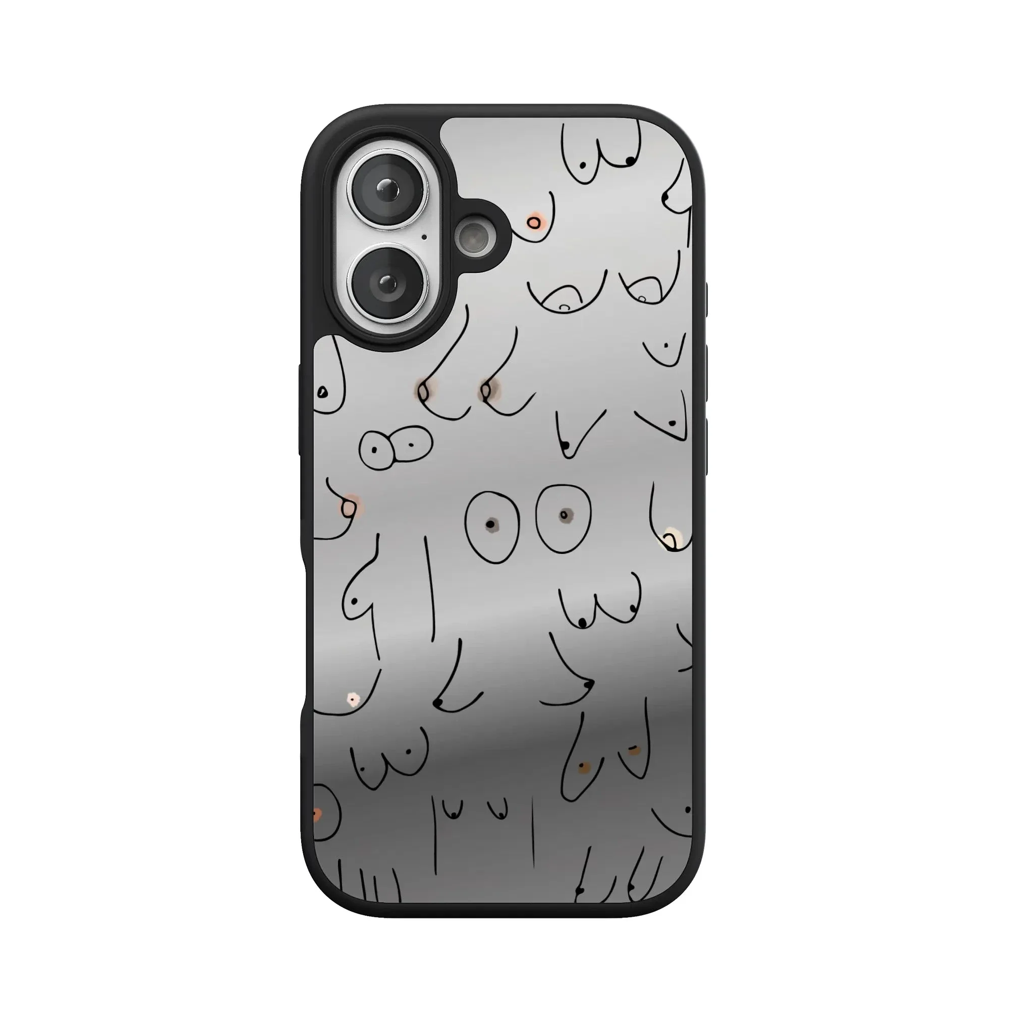 I'm With Her | Black & White Boobs Case - Image 146